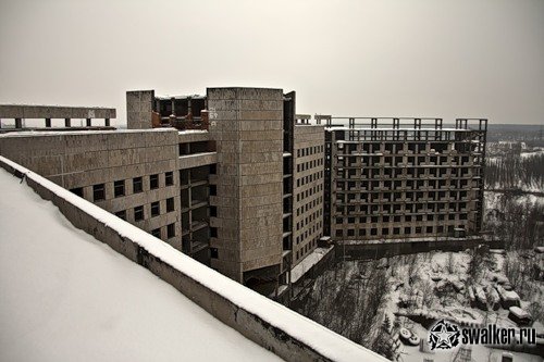 Недостроенный госпиталь в Железнодорожном, Московская область